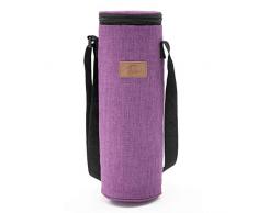 Decocasa Sac Isotherme pour Bouteilles de vin, Eau Creuse, 2 litres, Violet, 2 l
