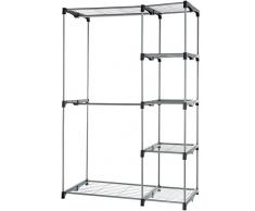 AmazonBasics Ãtagère penderie double, Argenté