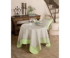 Garnier-Thiebaut EUGENIE Nappe Antitache, Coton, Amande, 174 x 304 cm