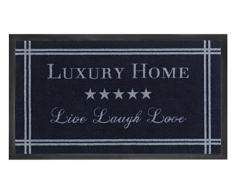 HMT Paillasson Luxury Home Bleu 75 x 45 x 0,5 cm