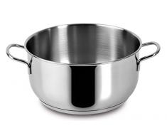 Lagostina - Every - Casserole avec 2 poignées, Acier Inoxydable 24 cm Acier