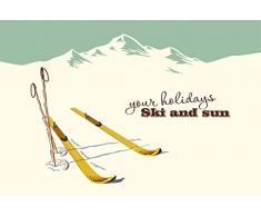 Papier Peint poster panoramique YOUR HOLIDAYS 4 x 2,70 m | Déco et photo murale XXL Qualité HD Scenolia