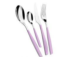 Casa Bugatti GLLU-021G50 GLAMOUR Lilas Ensemble de couverts dans une boîte vitrée, 24 pièces