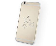 Swarovski Elements Etoiles autocollants pour boîte de tablette mobile mallette pour ordinateur portable cadeau, toute surface lisse, bling brillant éclat mariage fête décoration Sticker Multicolore 4,6 x 5 cm (Lot de 3)