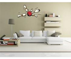 pinkelephant Autocollant Mural Sport 081Â âÂ Broches et Boule de Bowling Sticker MuralÂ âÂ 70Â cm x 37Â cm