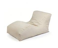 Outbag 01WAVPLU-BEI DextÃ©rieur Pouf, Polyester, Beige, 125 x 70 cm