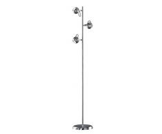 Reality Leuchten R40053007 Lampe sur pied, Métal, Nickel Mat
