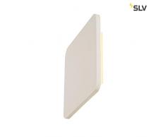 PLASTRA carrÃ© Applique murale, plÃ¢tre blanc, CarrÃ© 48 LED 3000 K