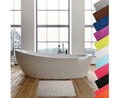 MSV 2108386 Galets Tapis de Bain Beige 50 x 80 cm