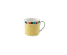 Villeroy & Boch Twist Alea Limone Tasse, 200 ml, Hauteur : 7 cm, Porcelaine Premium, Blanc/Jaune