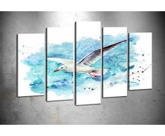 Bonamaison Peinture sur toile, multicolore, 100 x 60 cm, 5 unit - ConÃ§u et fabriquÃ© en Turquie