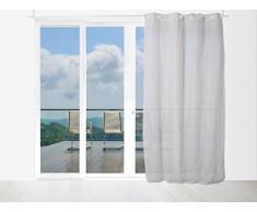 Soleil docre Panama Voilage en Coton avec oeillets 140x240 cm Panama Coton Gris 140 x 240 cm