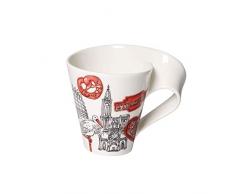 Villeroy & Boch Cities of the World Tasse à café Strasbourg, 300 ml, Porcelaine Premium, Blanc/Multicolore
