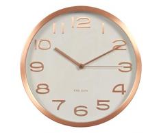 Karlsson Maxie Horloge Murale, MÃ©tal, cuivre
