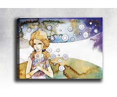 Bonamaison Peinture sur toile, multicolore, 40 x 60 cm - ConÃ§u et fabriquÃ© en Turquie