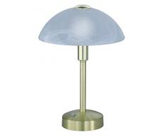 Trio Leuchten 525790108 Lampe de table, MÃ©tal, 4 W, Laiton Mat