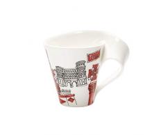 Villeroy & Boch Cities of the World Tasse à café Trêves, 300 ml, Porcelaine Premium, Blanc/Multicolore