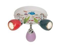 Brilliant AG G56034/72 Plafonnier, MÃ©tal, GU10, 3 W, Multicolore