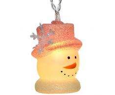 WeRChristmas DÃ©coration Ã LED Bonhomme de neige Guirlande lumineuse dÃ©coration de NoÃ«lÂ âÂ Blanc Chaud