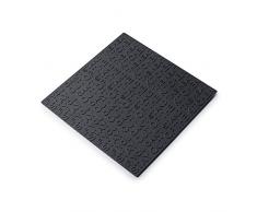 Zeal résistant à la Chaleur Dessous de Plat antidérapant Pot Rest, Silicone, Noir, 19.4 x 19.4 x 19.4 cm