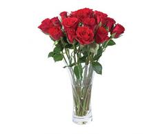 Dartington Crystal Vase Romance, Transparent, Moyen, Grand