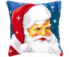 Kit coussin au point de croix Père Noël
