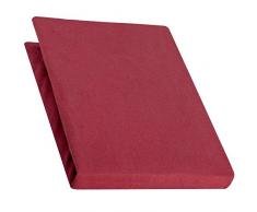 aqua-textil Pur Drap-Housse lit sommier tapissier Lits à Eau Coton 120x200-130x220 cm Bordeaux