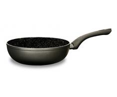 Jata Hogar SEW28 PoÃªle Wok Ã©cologique Induction, Aluminium, Noir, 28 cm
