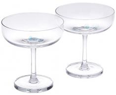 Cristal de Sèvres Horizon Set de Verres de Champagne 11x11x12 cm Transparent