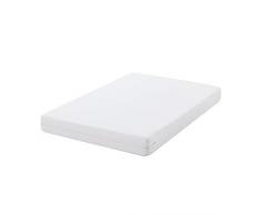 Oasis 25711-Housse de matelas anti-acariens 100 % Coton 135 x 200 cm Blanc