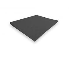 Soleil docre Camille Drap Plat, Coton, Gris, 240 x 300 cm