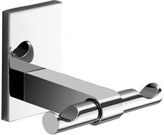 Gedy Maine Cintre Double, zamak, Argent, 7.5Â x 6.6Â x 6Â cm