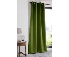 Lovely Casa Notte Rideau OCCULTANT 140X280 CM, Polyester, Olive