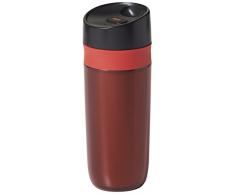 OXO Good Grips 11148400MLNYK Tasse de voyage 440ml rouge, Acier Inoxydable, 8,89 x 7,62 x 21,59 cm