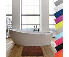 MSV 2108382 Galets Tapis de Bain Chocolat 50 x 80 cm