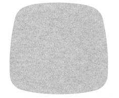 Hey-Sign Eames Plastic Armchair Coussin de Chaise, Laine Vierge, Marbre 06ar, 37x35x0,5 cm