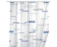 Wenko 19119100 Peva Rideau de Douche 180 x 200 Eau