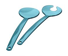 Rotho 1718406113 Couverts à Salade, Plastique, Bleu, 30,6 x 8 x 1 cm