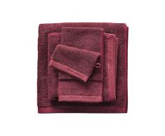 Marc OPolo Timeless Uni Serviette Bain, Eponge Coton tissÃ© Teint (600 GR/mÂ²), Warm Red, 50 cm x 100 cm