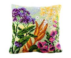Collection dArt CD5188 40 x 40 cm Lupin Dream 1 Kit Point de Croix Coussin, Coton, Multicolore, 25,5 x 2,5 x 23 cm