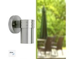 Brilliant G96229/82 Applique exterieure LED à 1 lumière HANNI, 3W GU10, IP23, Special, Coloris Acier, 2.5 W, Gris