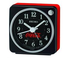 Seiko Coca-Cola BIP Alarme Horloge, Plastique, Noir, 8.5 x 7 x 5.1 cm