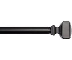 AmazonBasics Tringle Ã rideau 2,54 cm avec embouts carrÃ©s, 182,88 Ã 365,76 cm, Noire