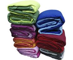 Corredocasa Edredon printanier 2Â Places Royal Uni Double Face, Polyester, Rose Fuchsia, Double, 240Â x 1Â x 260Â cm