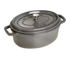 Staub 1102718 Cocotte Ovale Gris Graphite 27 cm