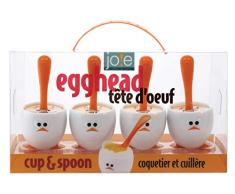 Joie 50388 Coquetier + cuillÃ¨re Set, Plastique, Multicolore, 45x35x25 cm