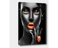 Bonamaison Peinture sur toile, multicolore, 50 x 70 cm - Conçu et fabriqué en Turquie