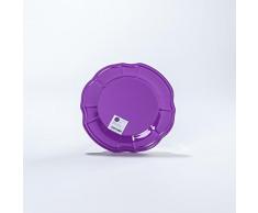 Baci MÃ©lamine Assiette Ã Dessert, MÃ©lamine, Violet, 22 x 22 x 2 cm