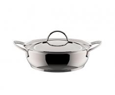 Lagostina 012898031824 Armonia Sauteuse 2 Anses Couvercle Tous Feux Dont Induction, Acier Inoxydable, Inox, 24 cm