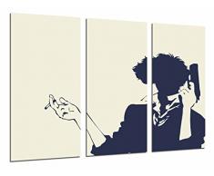 Tableau Moderne Photographique, Impression sur bois, DÃ©coration de film de cinÃ©ma, Silhouette homme avec pistolet, 97 x 62 cm, ref. 26992